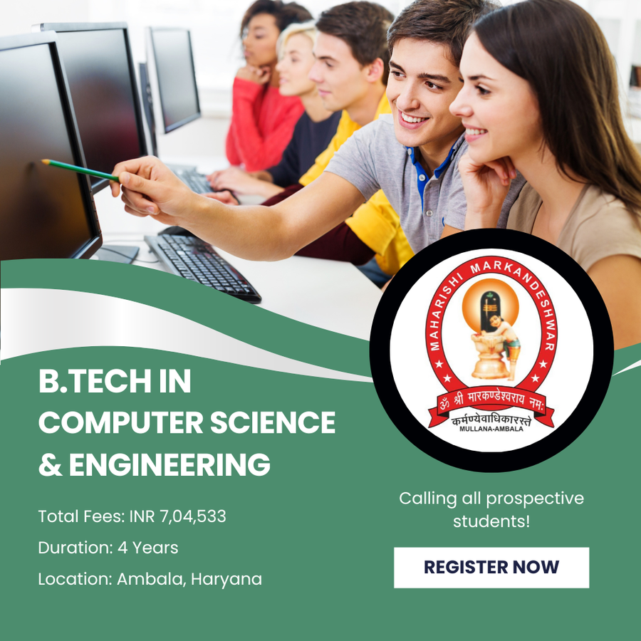 B.Tech in Computer Science & Engineering at Maharishi Markandeshwar (Deemed To Be University), Haryana - Other